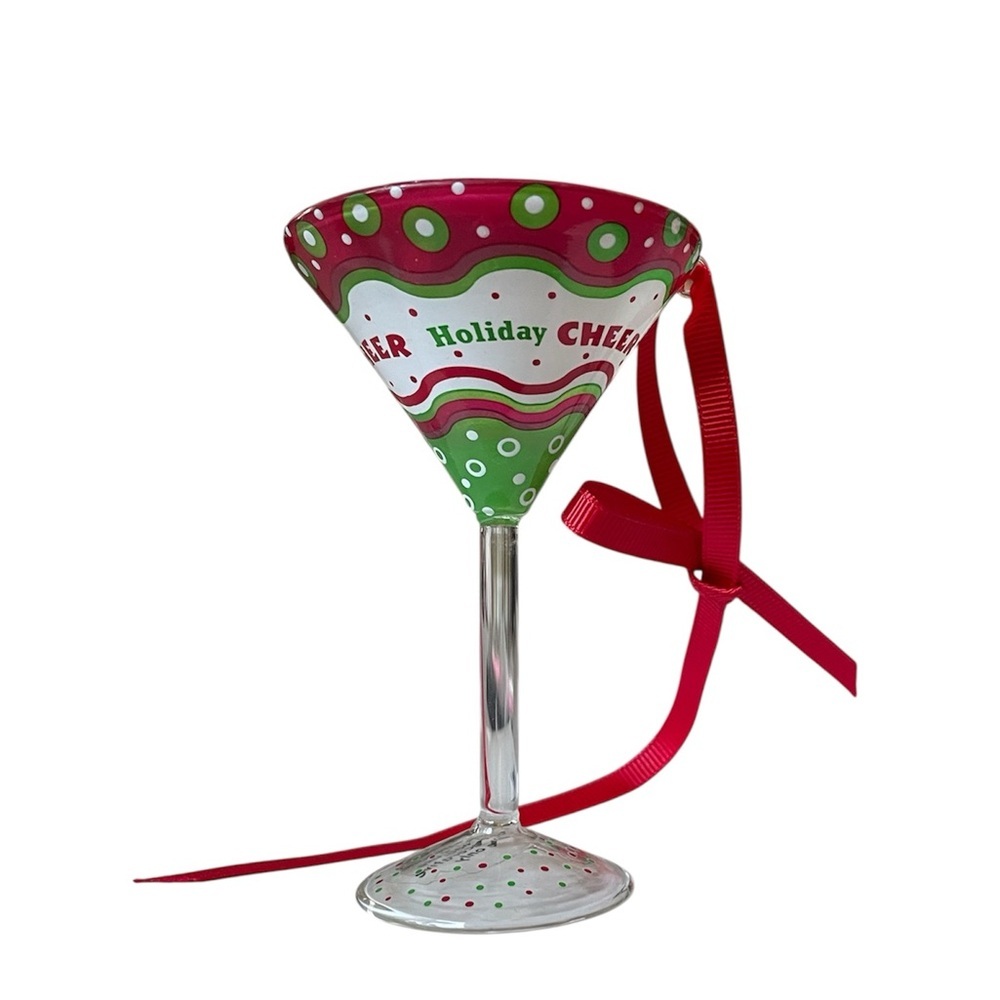🎄🥂Charming Christmas Ornament w/ gift bag. Measurements in pictures. New! - Picture 3 of 10